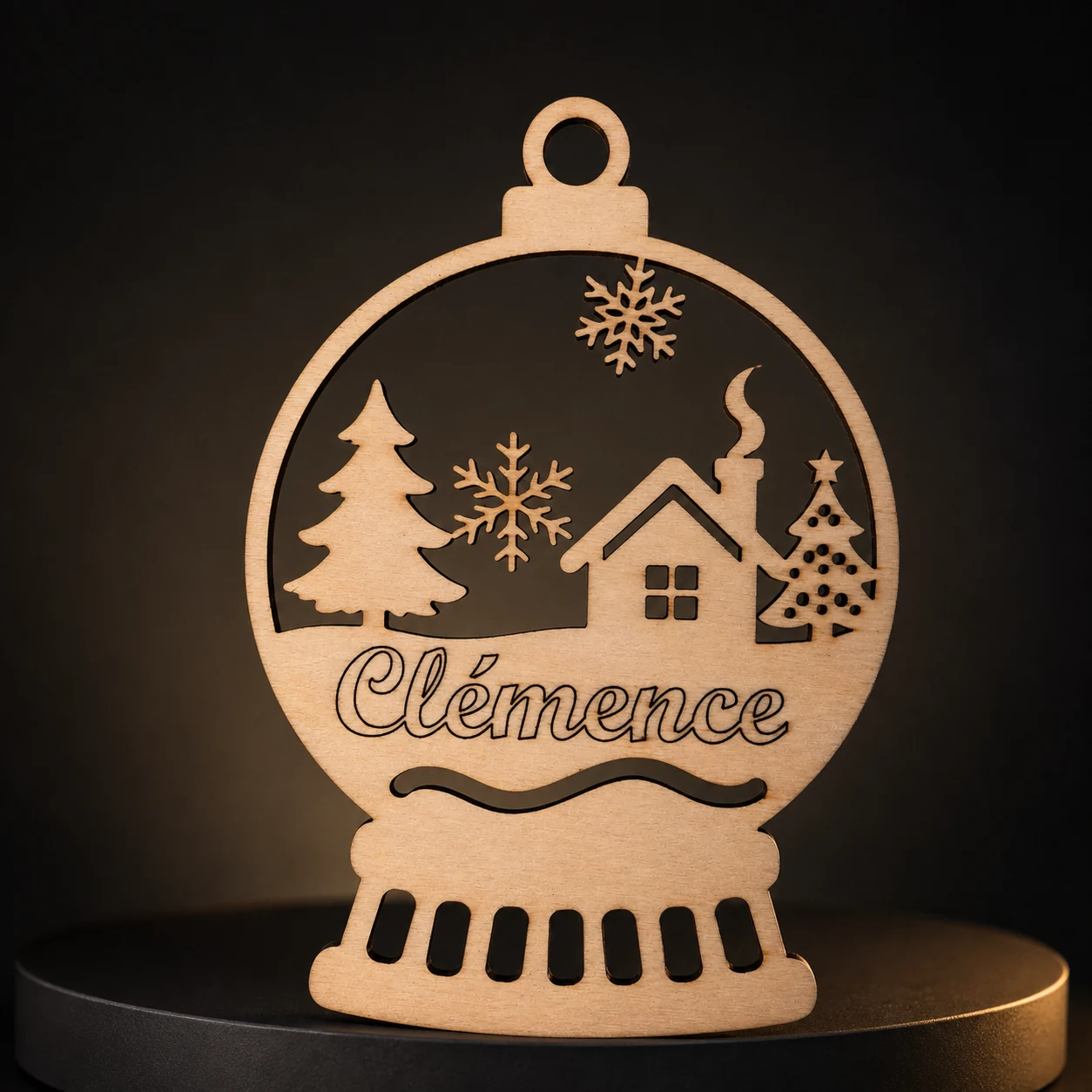 Boule de Noël personnalisée, création artisanale personnalisée