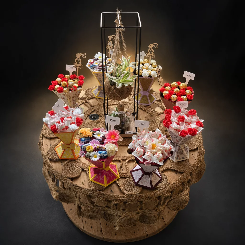 Bouquet surprise au chocolat, vue 2